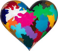 A heart spotted in everyday surroundings.